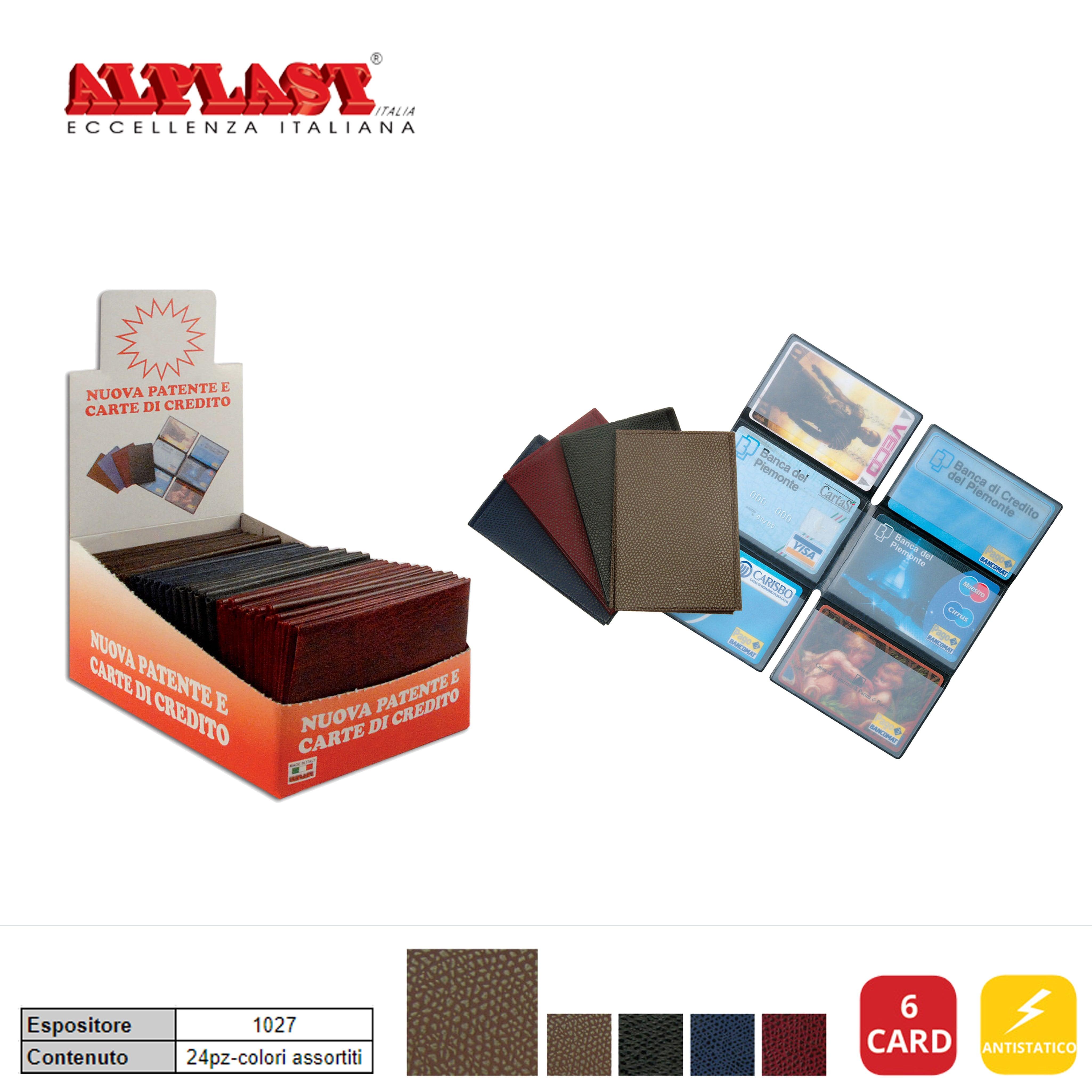 PORTA CARD 24PZ SIMILPELLE ALPLAST ART.1027 PZ1 - koseakasa