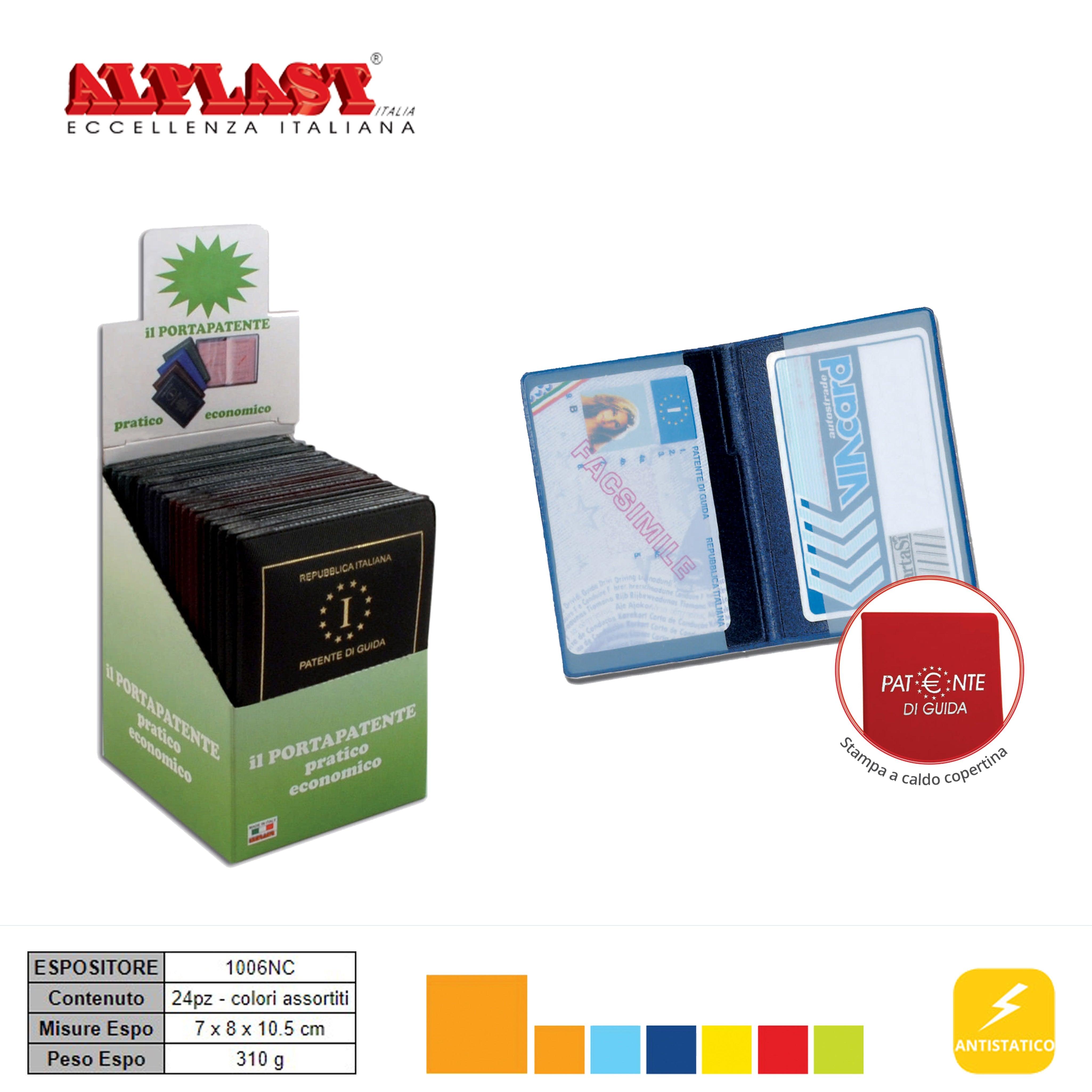 PORTA PATENTE CARD 24PZ COLOR PAST ALPLAST ART.1006NC PZ1 - koseakasa