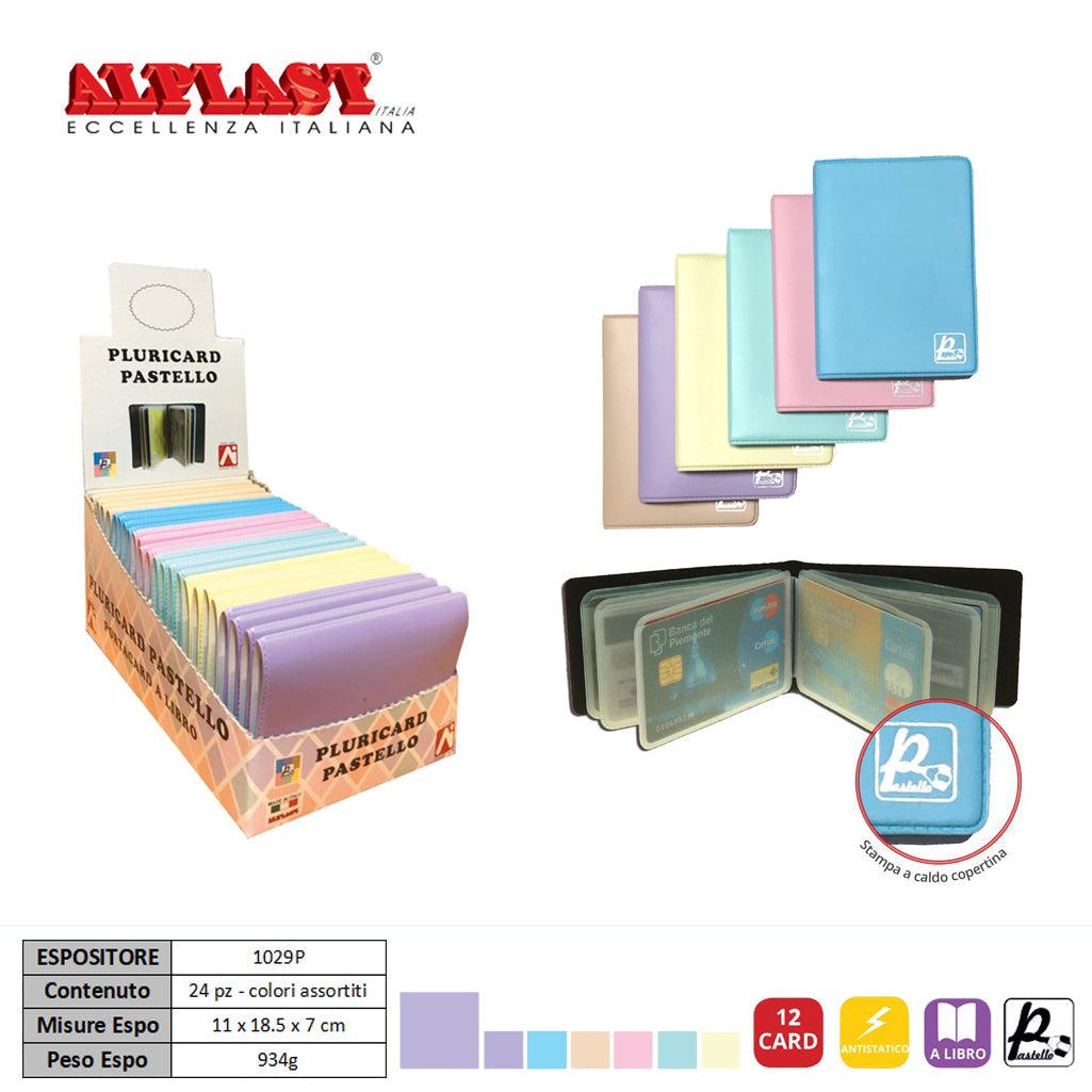 PORTA CARD BOOK 24PZ COLOR.PAST.  ALPLAST ART.1029P PZ1 - koseakasa