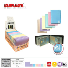 PORTA CARD BOOK 24PZ COLOR.PAST.  ALPLAST ART.1029P PZ1 - koseakasa