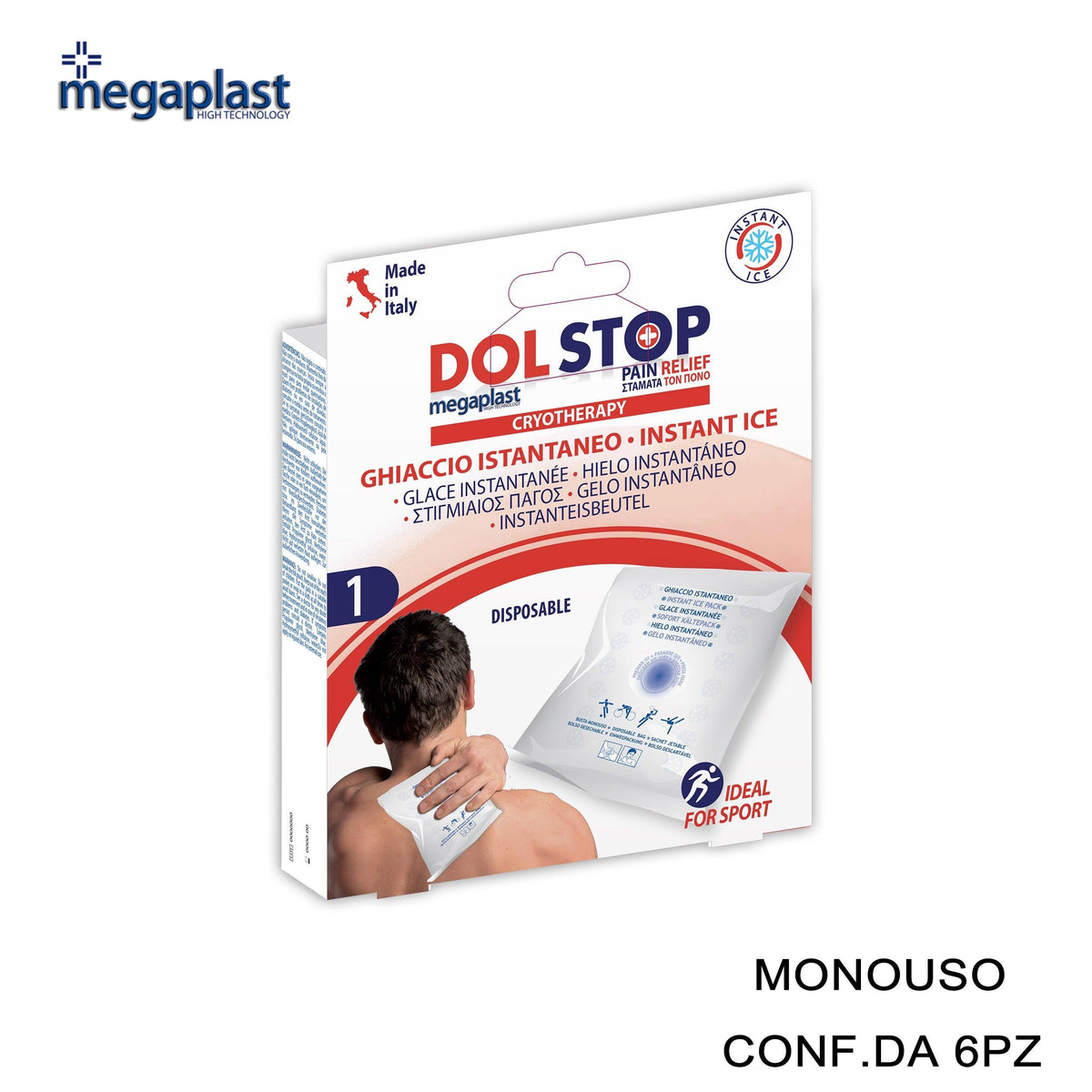 ART.163921 MEGAPLAST CRYOTHERAPY DOLSTOP BUSTA GHIACCIO ISTANT CONF.1 6PZ - koseakasa