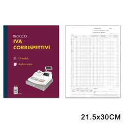 IVA CORRISPETTIVI 12 MESI  13FG x 2COPIE F.TO 22x30 ART.927 PZ1 - koseakasa