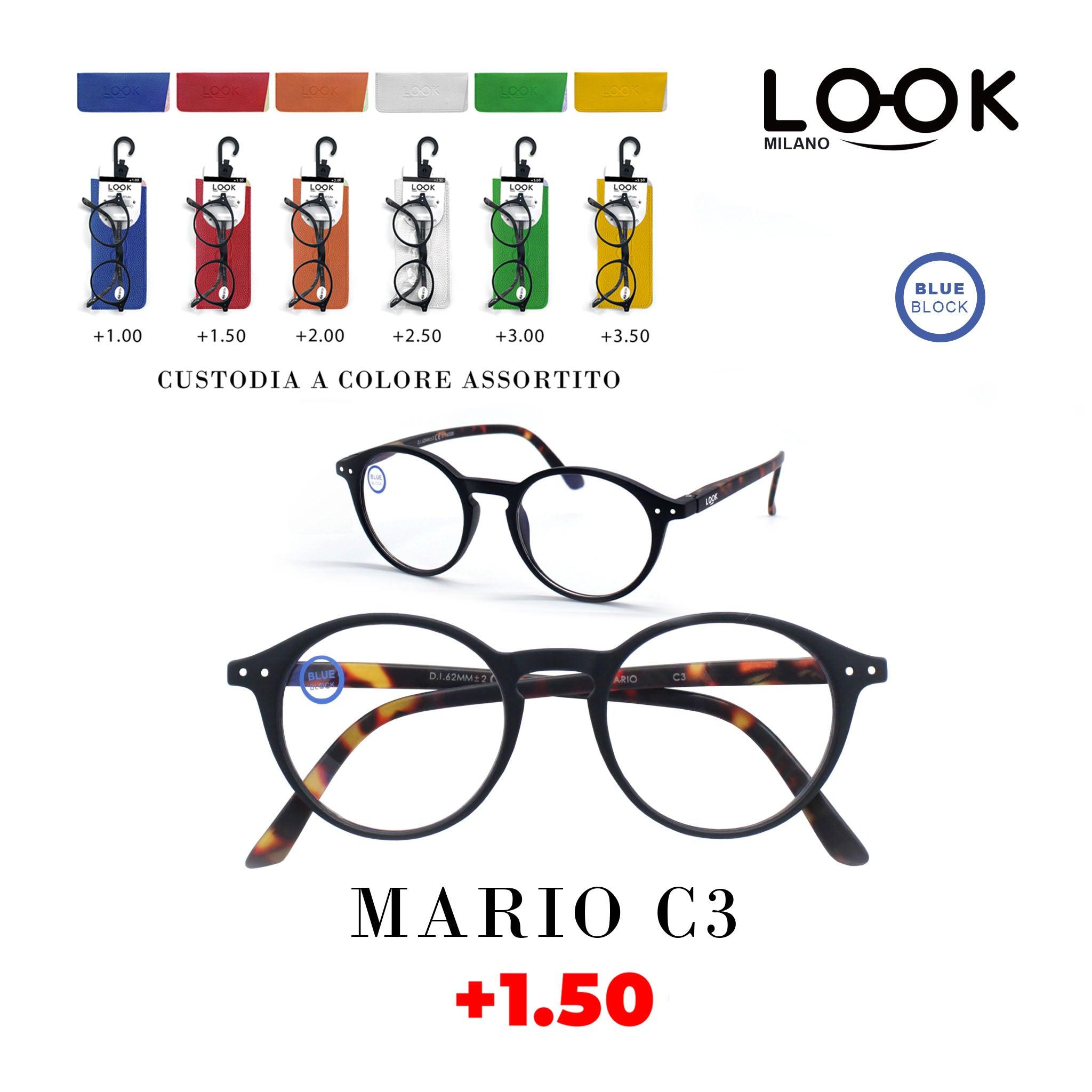 LOOK OCCHIALI MARIO ANTI LUCE BLU - koseakasa