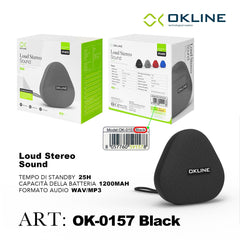 ART.OK-0157NERO OKLINE LOUD STEREO WIRELESS NERO - koseakasa