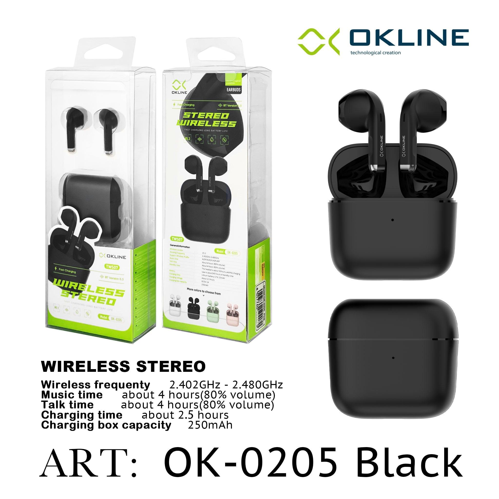 ART.OK-0205NERO OKLINE STEREO CUFFIE WIRELESS NERO - koseakasa