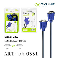 ART.OK-0331 OKLINE VGA CAVO 150CM - koseakasa