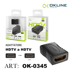ART.OK-0345 OKLINE ADATTATORE HDTV AF/AF NERO - koseakasa