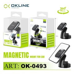 ART.OK-0493 OKLINE SUPPORTO VENTOSA ADESIVA DEL TELEFONO AUTOMOBILE NERO - koseakasa
