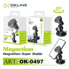 ART.OK-0497 OKLINE SUPPORTO VENTOSA ADESIVA DEL TELEFONO AUTOMOBILE NERO - koseakasa