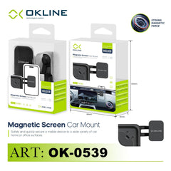 ART.OK-0539 OKLINE MAGNETIC SCREEN SUPPORTO MAGNETICO DEL TELEFONO AUTOMOBILE NERO - koseakasa