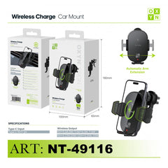 ART.NT-49116 OXYN SUPPORTO ATUO RICARICA WIRELESS NERO - koseakasa