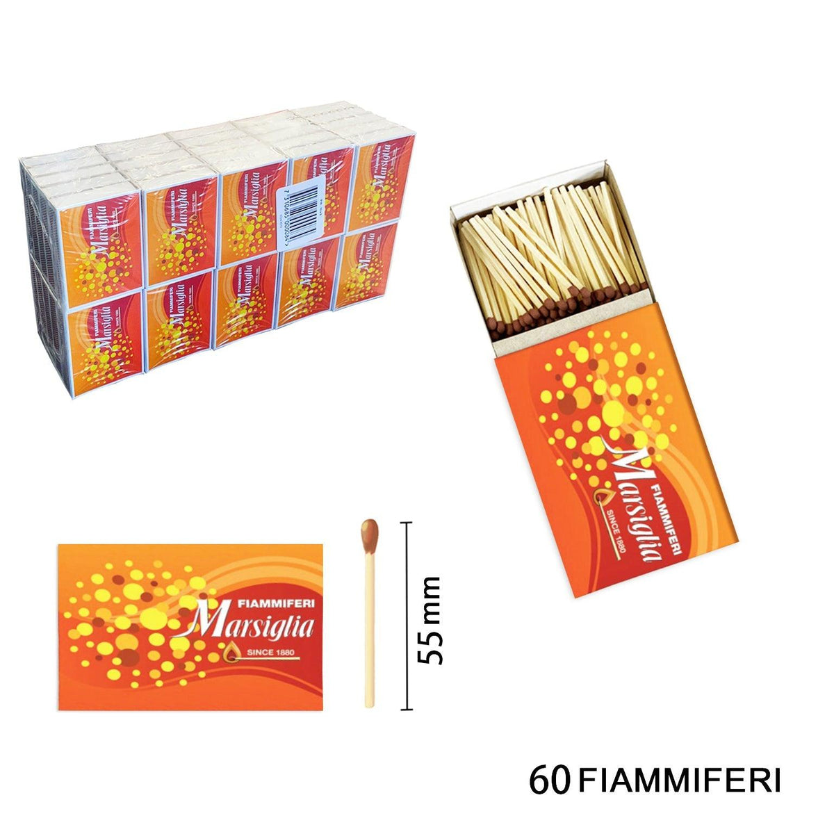 MARSIGLIA CUCINA FIAMMIFERI 60 CONF.50PZ - koseakasa