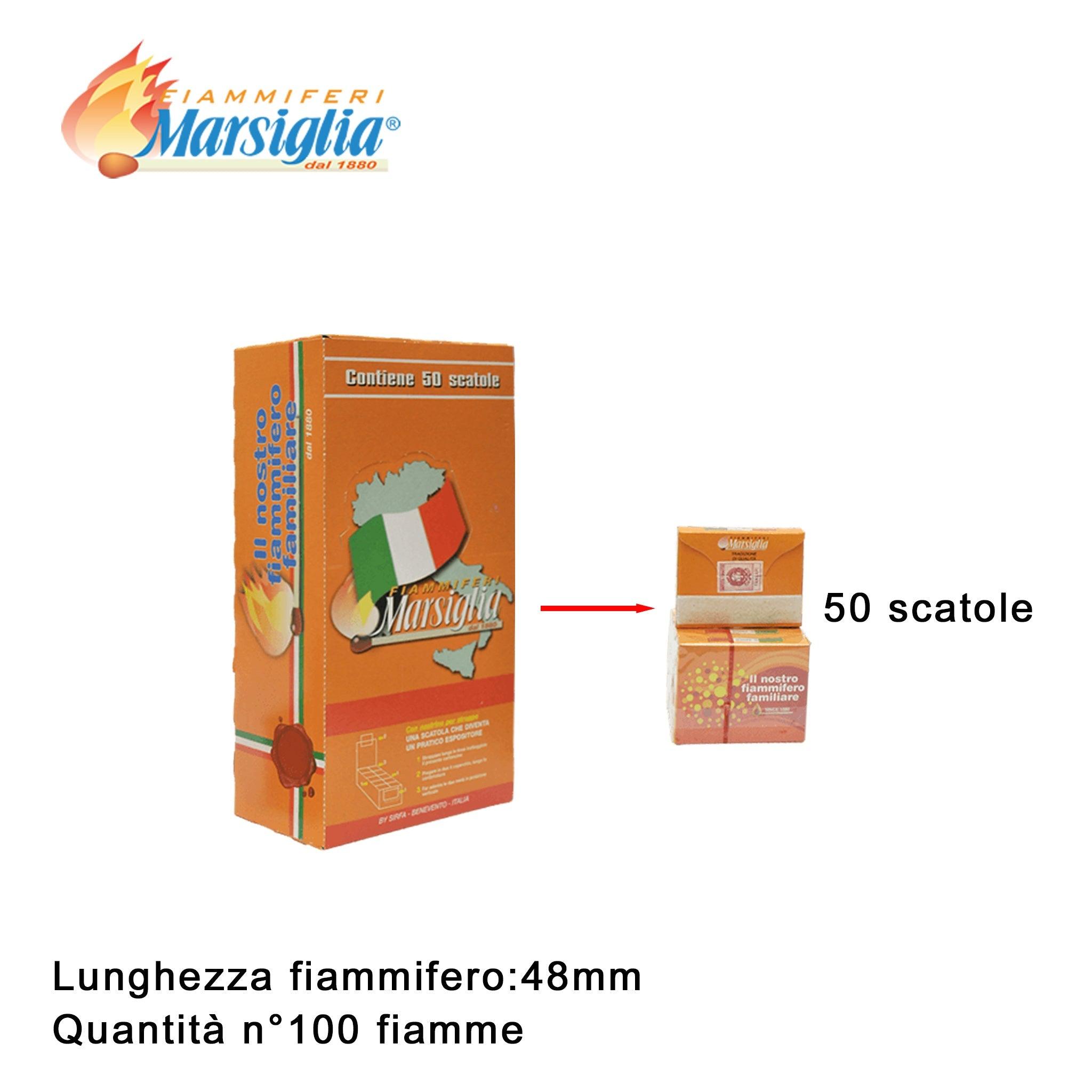 FIAMMIFERI FAMILIARI MARSIGLIA F/100 CONF.50 - koseakasa