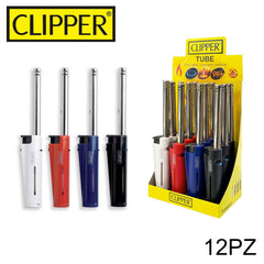 CLIPPER TUBE ACCENDIGAS COLORATI RICARICABILE 12PZ - koseakasa