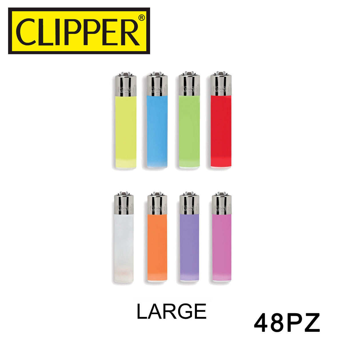 CLIPPER ACCENDINO LARGE TRASLUCIDO 48PZ - koseakasa