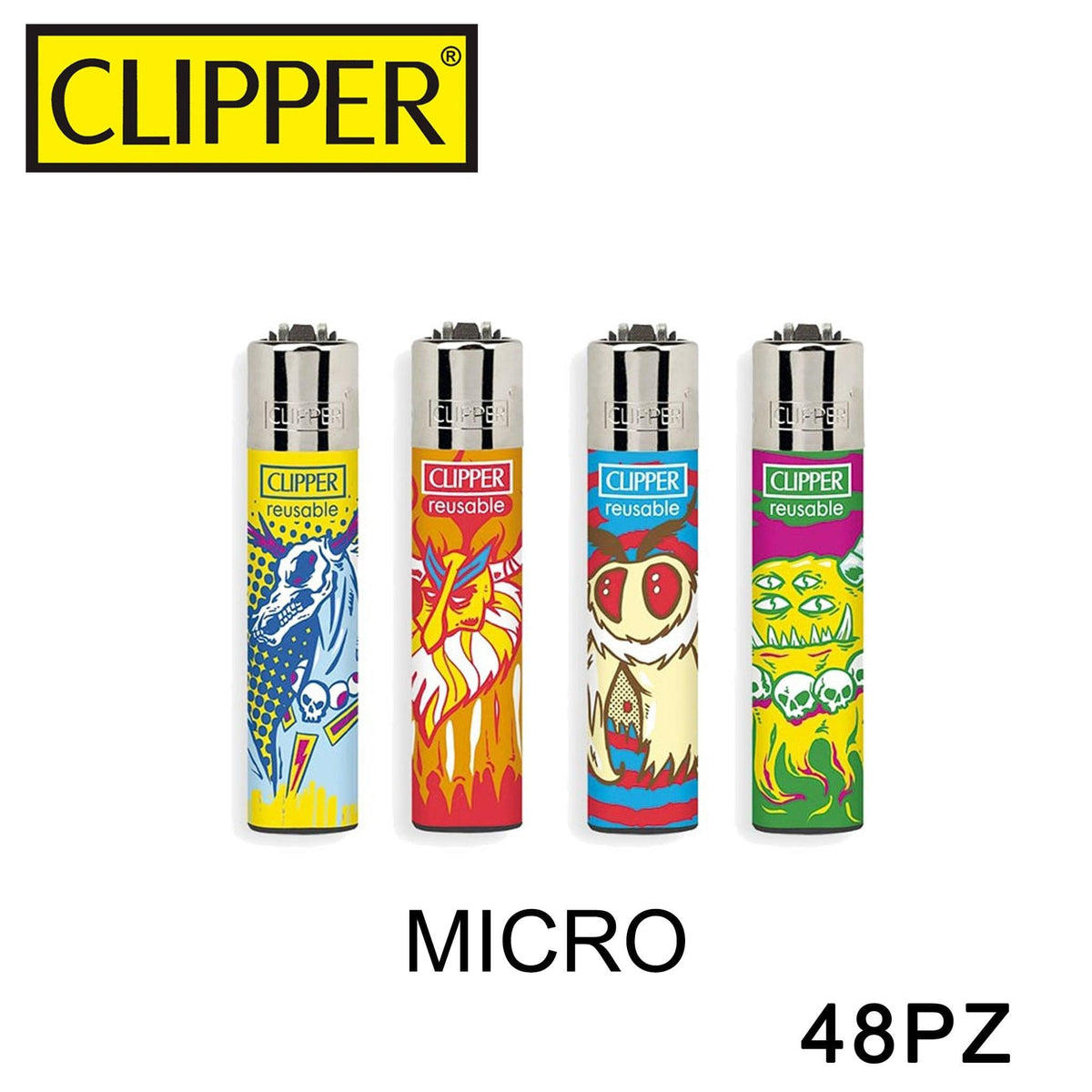 CLIPPER ACCENDINO MICRO PARANORMAL CREATURES 48PZ - koseakasa