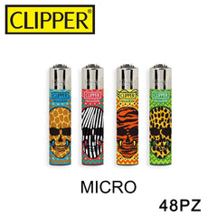CLIPPER ACCENDINO MICRO WILD SKULLS 1 48PZ - koseakasa