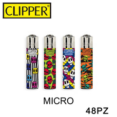 CLIPPER ACCENDINO MICRO WILD SKULLS 3 48PZ - koseakasa