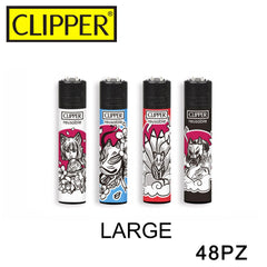 CLIPPER ACCENDINO LARGE KITSUNE BW 48PZ - koseakasa