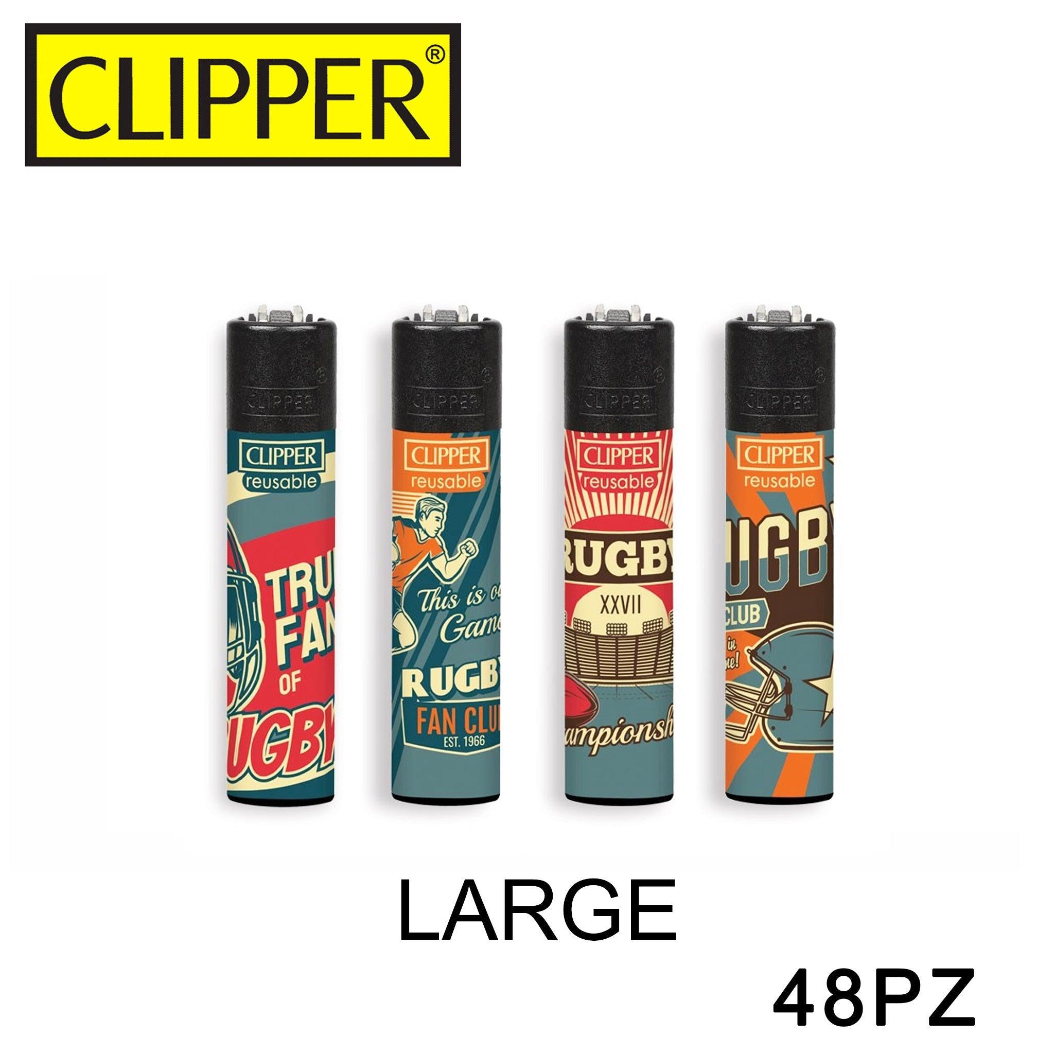 CLIPPER ACCENDINO LARGE RETRO RUGBY BW 48PZ - koseakasa