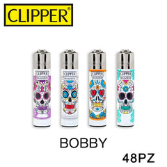 CLIPPER ACCENDINO BOBBY MEXICAN SKULLS 48PZ - koseakasa
