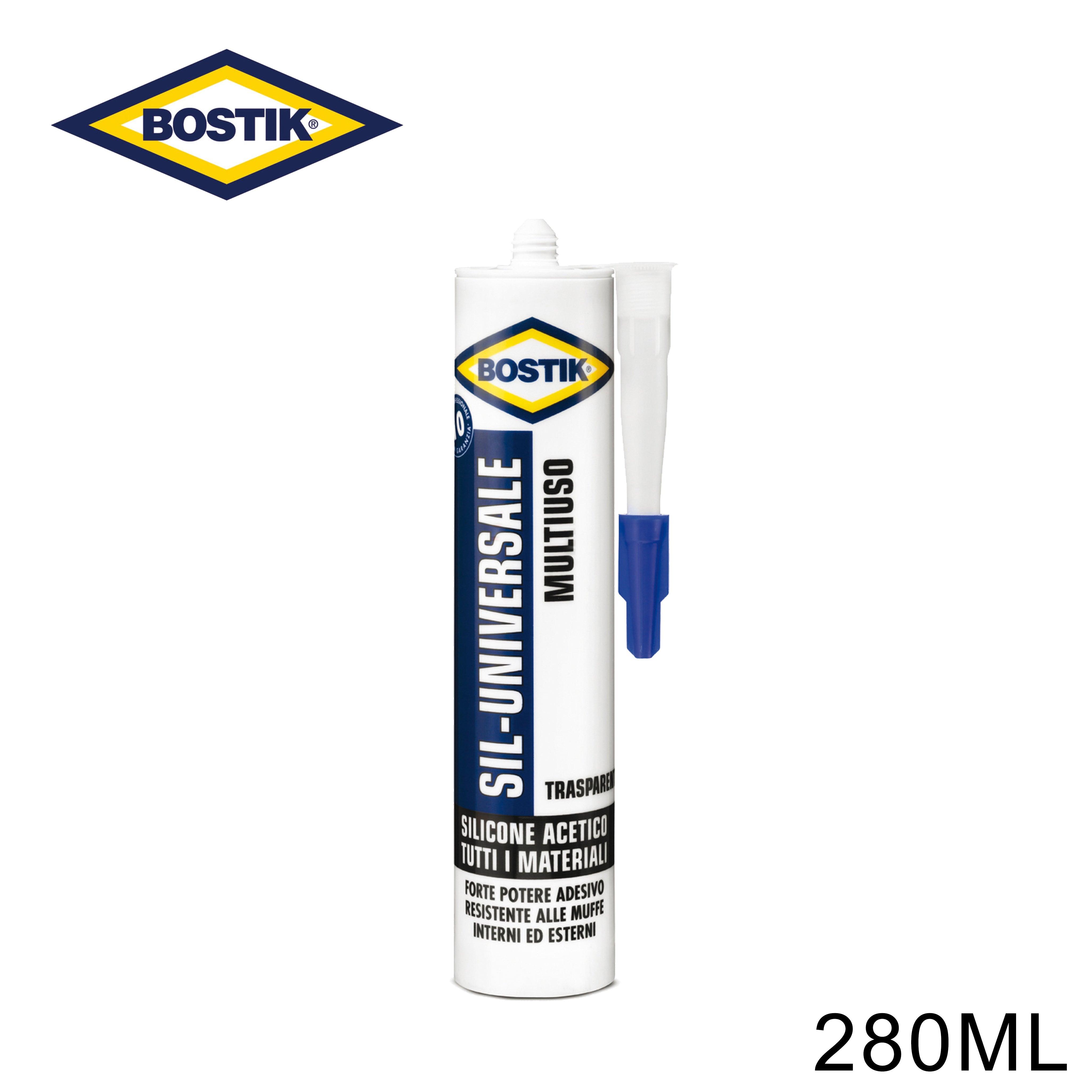 SILICONE TRASPARENTE 280ML ACETICO BOSTIK ART.D2391 PZ1 - koseakasa