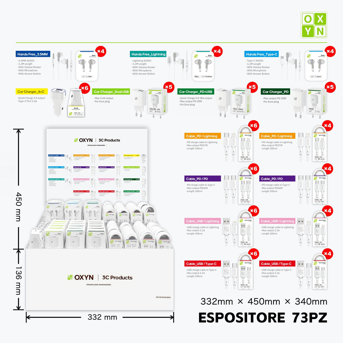 OXYN EXPO 3C PRODOTTI 73PZ - koseakasa