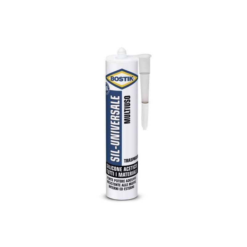 SILICONE TRASPARENTE 280ML ACETICO BOSTIK ART.D2391 PZ1 - koseakasa