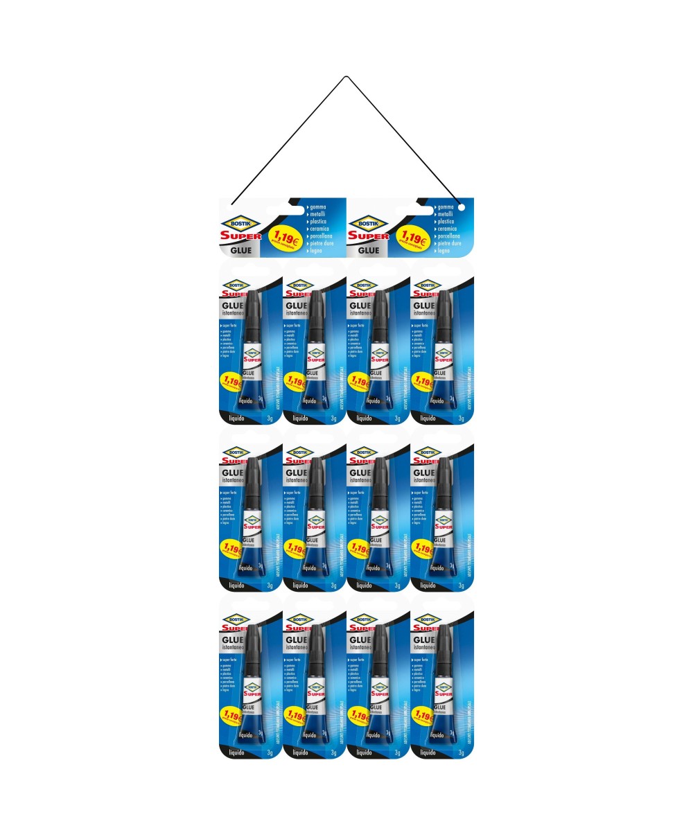SUPER GLUE 3GR ISTANTANEO LIQUIDO BOSTIK ART.D7000843 D2593 BL1 - koseakasa